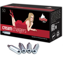 Load image into Gallery viewer, Ezywhip Ultra Cream 8g N2O Chargers 50 Pc