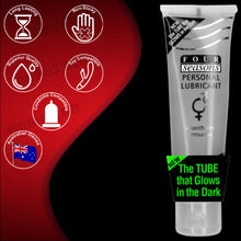 Load image into Gallery viewer, Four Seasons Glow N Dark Lube Tube 100ml Personal Lubricant
