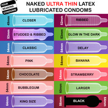 Load image into Gallery viewer, Four Seasons Naked Larger Condoms 6x 12's