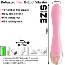 Load image into Gallery viewer, Flur USB Rechargeable G-Spot Vibrator Clit Stimulator Dildo Sex Toy