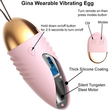 Load image into Gallery viewer, Gina Wireless Vibrating Egg Kegel Ball Ben Wa Vibrator Pink Blue
