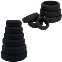 Load image into Gallery viewer, 6 Silicone Cock Rings Thick Strong Penis Balls Ring Erection Enhancer Couples