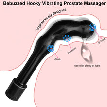 Load image into Gallery viewer, Hooky Vibrating Beaded Prostate Massager Curved Multi Speed Anal Butt Vibrator