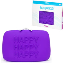Load image into Gallery viewer, Happy Rabbit HAPPY Large Silicone Zip Storage Case