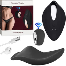 Load image into Gallery viewer, Hubba Wearable Clitoral Stimulator Vibrator Panties Vibrating Panty Black
