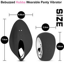 Load image into Gallery viewer, Hubba Wearable Clitoral Stimulator Vibrator Panties Vibrating Panty Black