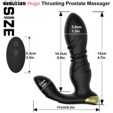 Load image into Gallery viewer, Hugo Wireless Remote Control Thrusting Prostate Massager Anal Plug