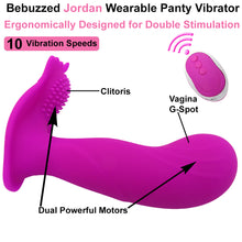 Load image into Gallery viewer, Jordan Remote Control Vibrator Wearable Dildo Clit Vibrating Panties USB