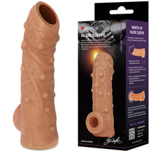 Load image into Gallery viewer, Kokos Nude Sleeve 2 Large Male Penis Extender Cock Extension Couples Sex Toy