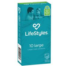 Load image into Gallery viewer, Lifestyles Large Condoms 10's Nominal Width 56mm