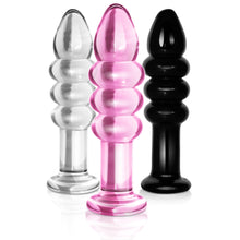 Load image into Gallery viewer, Lovetoy Glass Romance 5.5” Dildo Anal Plug Unisex Beaded Sex Toy