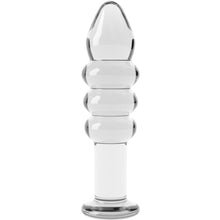 Load image into Gallery viewer, Lovetoy Glass Romance 5.5” Dildo Anal Plug Unisex Beaded Sex Toy