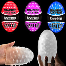 Load image into Gallery viewer, Lovetoy Giant Egg Male Masturbator Pocket Pussy 3D Stroker Reusable Sex Toy