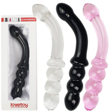 Load image into Gallery viewer, Lovetoy Glass Romance 7” Double Ended Dildo Anal Prostate Sex Toy