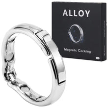 Load image into Gallery viewer, Magnetic Metal Stainless Steel Penis Cock Ring Adjustable Erection Aid
