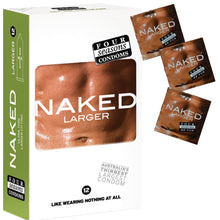 Load image into Gallery viewer, Four Seasons Naked Larger Condoms 12's
