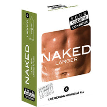 Load image into Gallery viewer, Four Seasons Naked Larger Condoms 6's