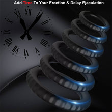 Load image into Gallery viewer, 6 Cock Balls Ring Strong Silicone Male Penis Erection Enhancer Couples Rings