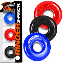 Load image into Gallery viewer, OXBALLS RINGER 3-pack of DO-NUT-1 cockrings MULTI