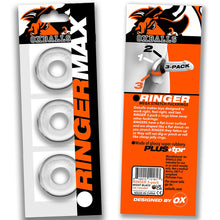 Load image into Gallery viewer, OXBALLS RINGER MAX 3-pack CLEAR Cock Rings