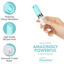 Load image into Gallery viewer, Pillow Talk Lusty Flickering Massager Teal