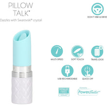 Load image into Gallery viewer, Pillow Talk Lusty Flickering Massager Teal