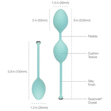 Load image into Gallery viewer, Pillow Talk Frisky Weighted Kegel Ben Wa Balls Teal