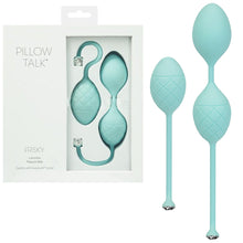 Load image into Gallery viewer, Pillow Talk Frisky Weighted Kegel Ben Wa Balls Teal