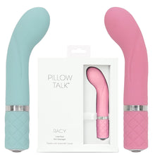 Load image into Gallery viewer, Pillow Talk Racy Bullet Curved G-Spot Vibrator Rechargeable Teal Pink
