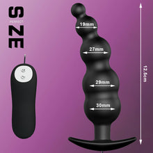 Load image into Gallery viewer, Pretty Love Vibrating Beaded Anal Butt Plug Remote Prostate Massager