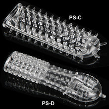 Load image into Gallery viewer, Penis Extender Sleeve Delay Ejaculation Aid Cock Ring Extension Couples Sex Toy