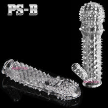 Load image into Gallery viewer, Penis Extender Sleeve Delay Ejaculation Aid Cock Ring Extension Couples Sex Toy