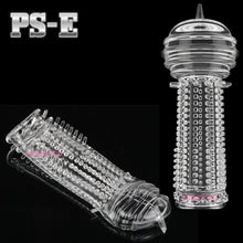 Load image into Gallery viewer, Penis Extender Sleeve Delay Ejaculation Aid Cock Ring Extension Couples Sex Toy