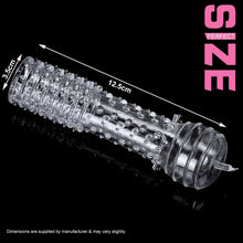 Load image into Gallery viewer, Penis Extender Sleeve Delay Ejaculation Aid Cock Ring Extension Couples Sex Toy