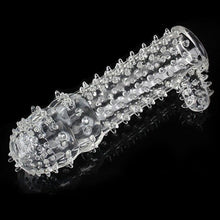 Load image into Gallery viewer, Penis Extender Sleeve Delay Ejaculation Aid Cock Ring Extension Couples Sex Toy