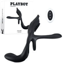 Load image into Gallery viewer, Playboy Pleasure The 3 Way Prostate Massager Cock Ring Anal Plug Combo