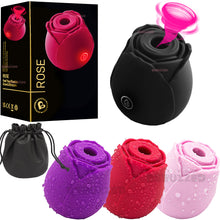 Load image into Gallery viewer, Rose Air Pulse Clitoral Stimulator Sucking Vibrator Clit Sucker Nipple
