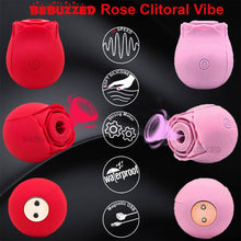 Load image into Gallery viewer, Rose Air Pulse Clitoral Stimulator Sucking Vibrator Clit Sucker Nipple