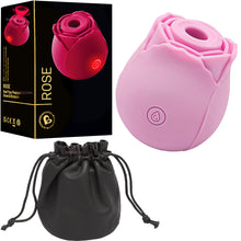 Load image into Gallery viewer, Rose Air Pulse Clitoral Stimulator Sucking Vibrator Clit Sucker Nipple