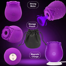 Load image into Gallery viewer, Rose Air Pulse Clitoral Stimulator Sucking Vibrator Clit Sucker Nipple