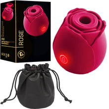 Load image into Gallery viewer, Rose Air Pulse Clitoral Stimulator Sucking Vibrator Clit Sucker Nipple
