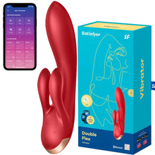 Load image into Gallery viewer, Satisfyer Double Flex APP Remote G-Spot Rabbit Vibrator Clitoral Couples Sex Toy