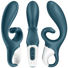 Load image into Gallery viewer, Satisfyer Hug Me G-Spot Rabbit Vibrator App Control USB Sex Toy Blue