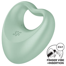 Load image into Gallery viewer, Satisfyer Perfect Pair 3 2-in-1 Cock Ring & Finger Vibrator Couples Sex Toy