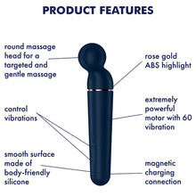Load image into Gallery viewer, Satisfyer Planet Wand-er Massager Clitoral Stimulator Blue
