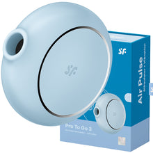 Load image into Gallery viewer, Satisfyer Pro To Go 3 Clitoral Stimulator Vibrator Blue