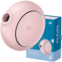 Load image into Gallery viewer, Satisfyer Pro To Go 3 Clitoral Stimulator Vibrator Pink