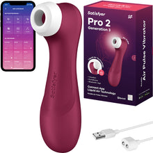 Load image into Gallery viewer, Satisfyer Pro 2 Gen 3 App Red 4061504051840