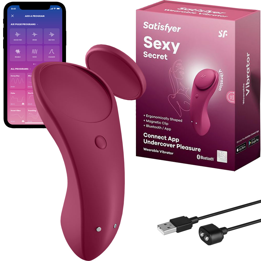 Satisfyer Sexy Secret Wearable APP Clitoral Stimulator Vibrator Satisfyer Sexy Secret Wearable APP Clitoral Stimulator Vibrator