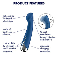 Load image into Gallery viewer, Satisfyer Spinning G-Spot 1 Rotating Vibrator Blue